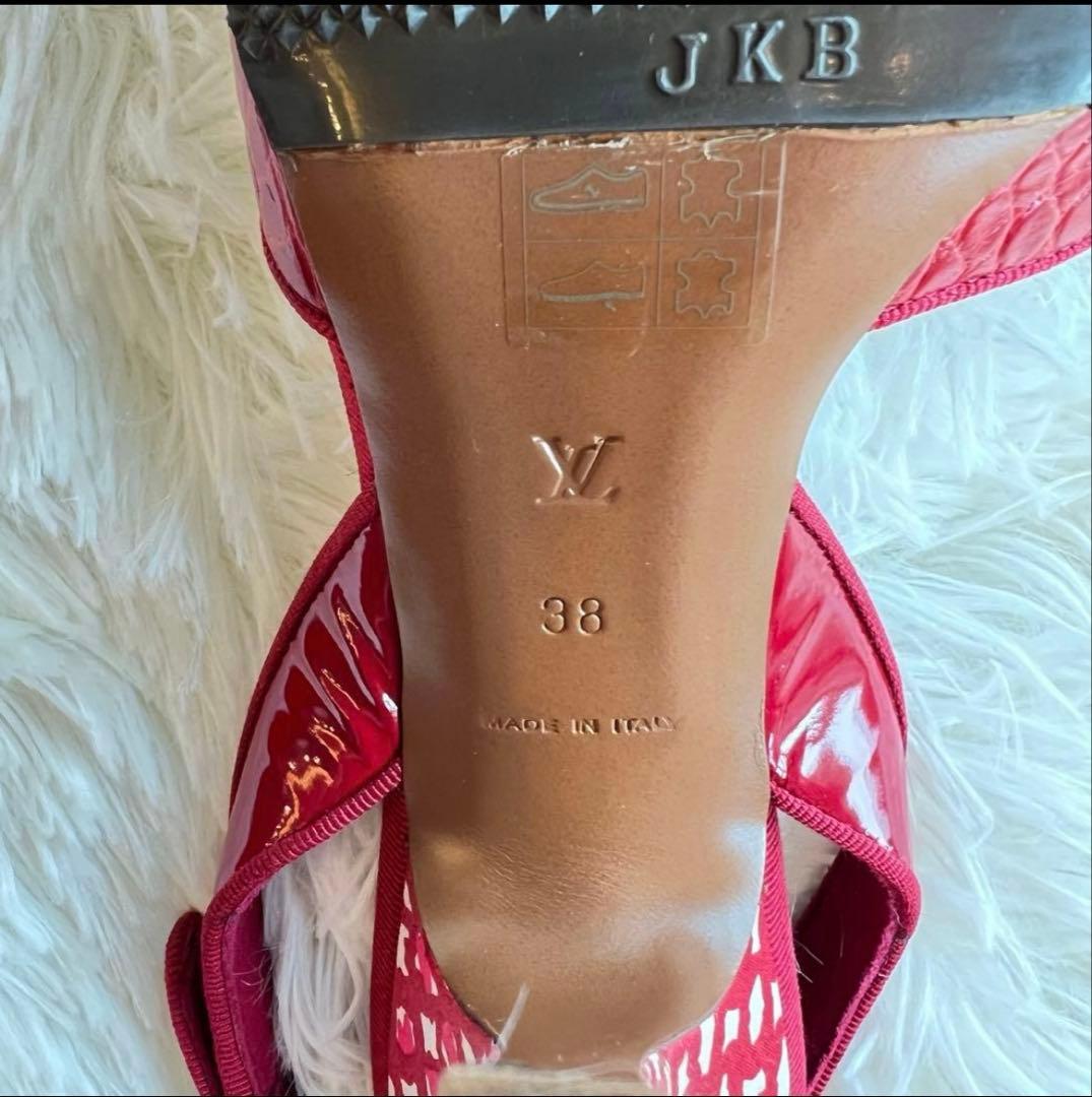ルイヴィトン サンダル　38 新品未使用　レッド　赤　半額以下