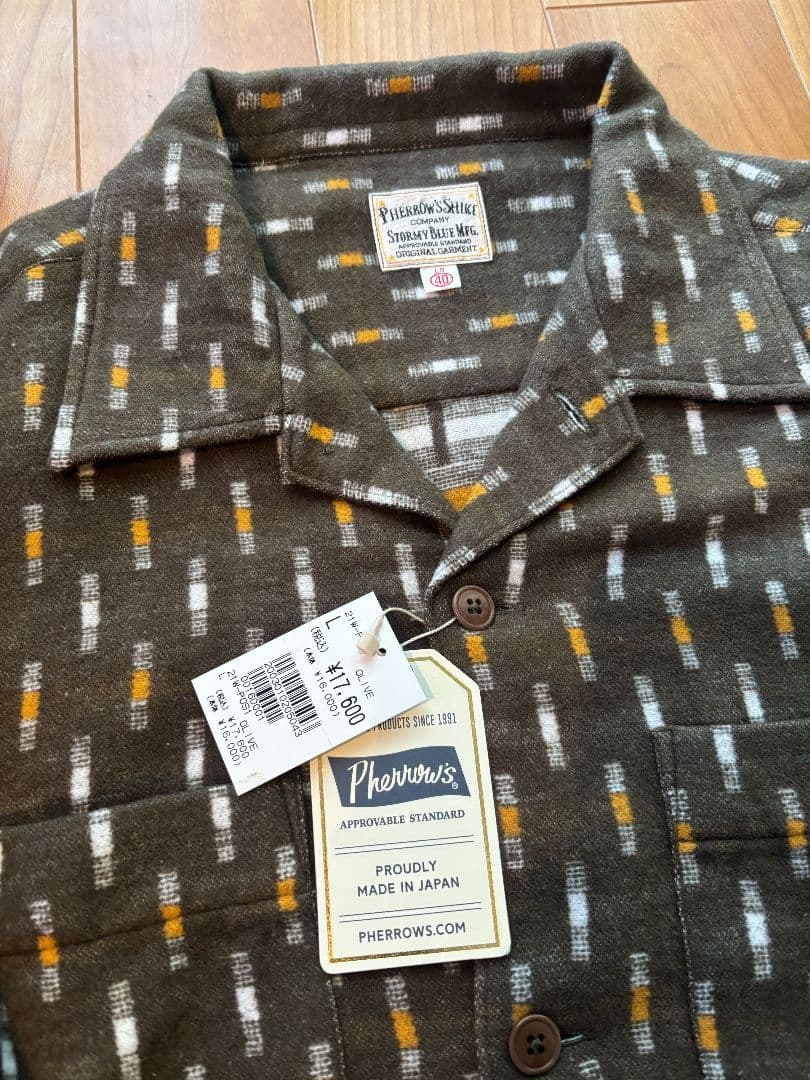 Pherrows メンズ長袖シャツ