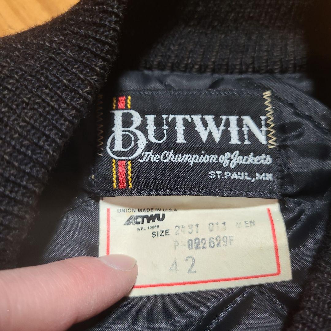 超Special　80s　バトウィン　ＵＳＡ　バーシティジャケット　ブラック