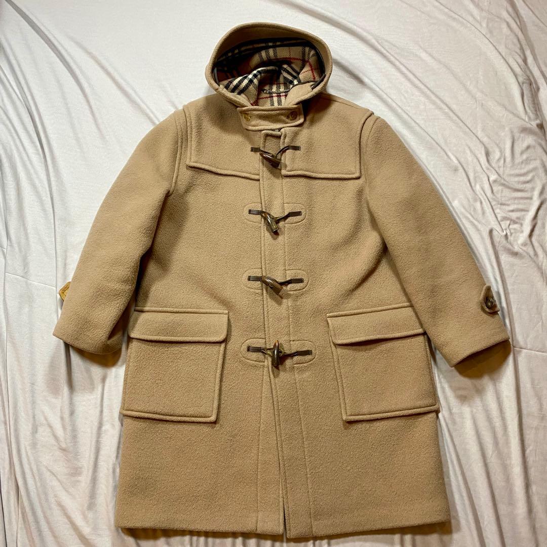 【希少】Burberrys ダッフルコート　ノバチェック　英国製　Ｌ　ベージュ