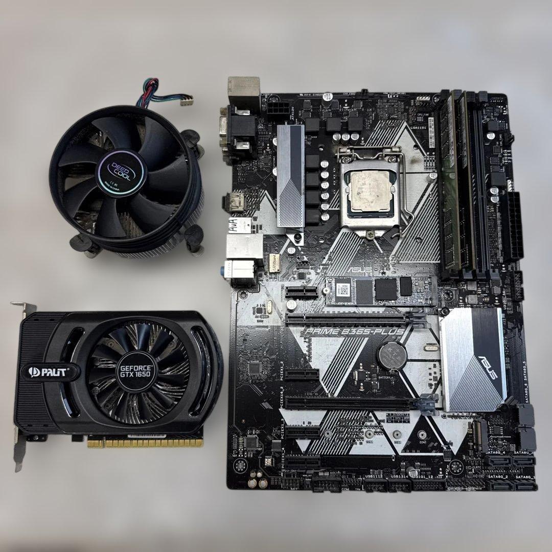 グラフィックボード・グラボ・ビデオカード ASUS PRIME B365-PLUS & GTX1650 & i7-8700