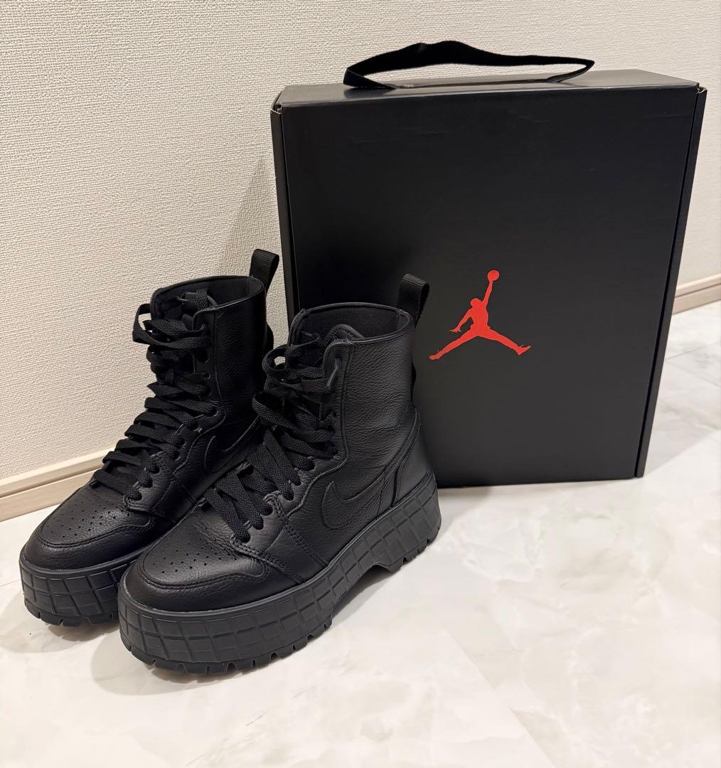 あ*様 NIKE エアジョーダン 1 ブルックリン ウィメンズブーツ ブラック
