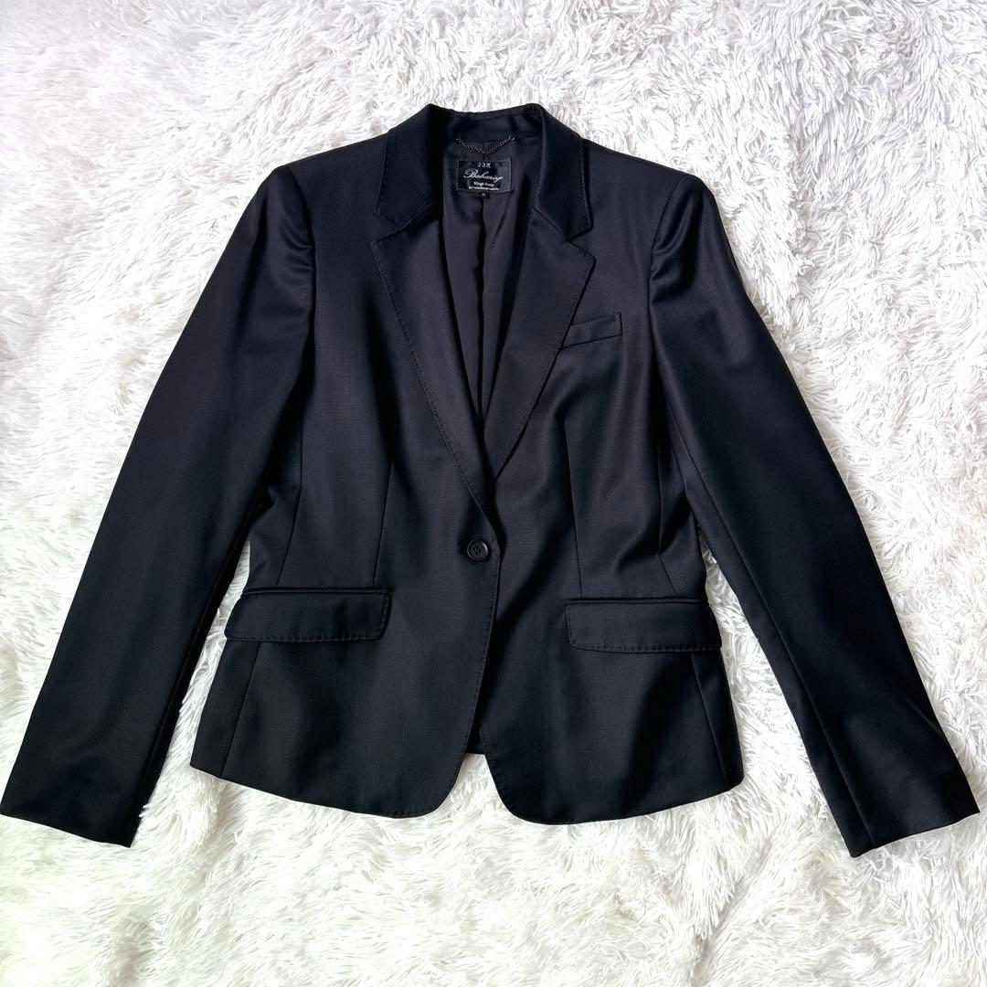 【未使用級】23区tessuti bahariye 高級生地　パンツスーツ　黒