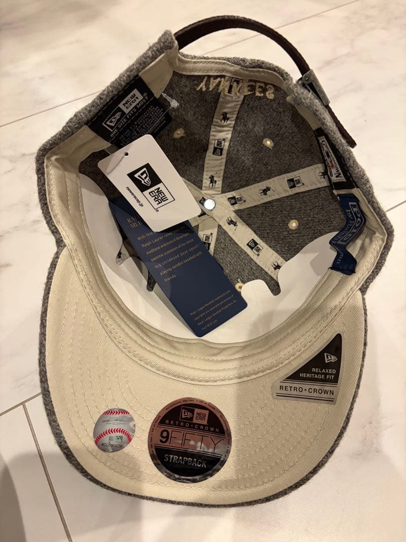 ラルフローレン×ニューヨーク・ヤンキース ベースボールキャップ　グレー　新品❗️