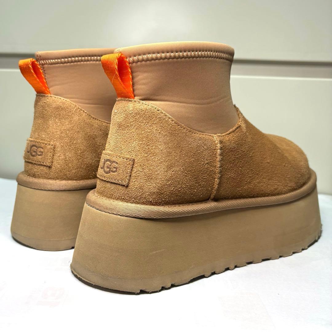 【美品】UGG ✮厚底　ミニディッパー　プラットフォーム　ムートンブーツ　24