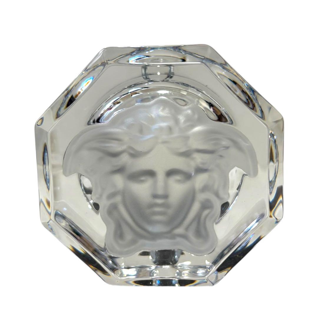 【未使用✨】ヴェルサーチ 付属品 灰皿 メデューサ クリスタル グレー