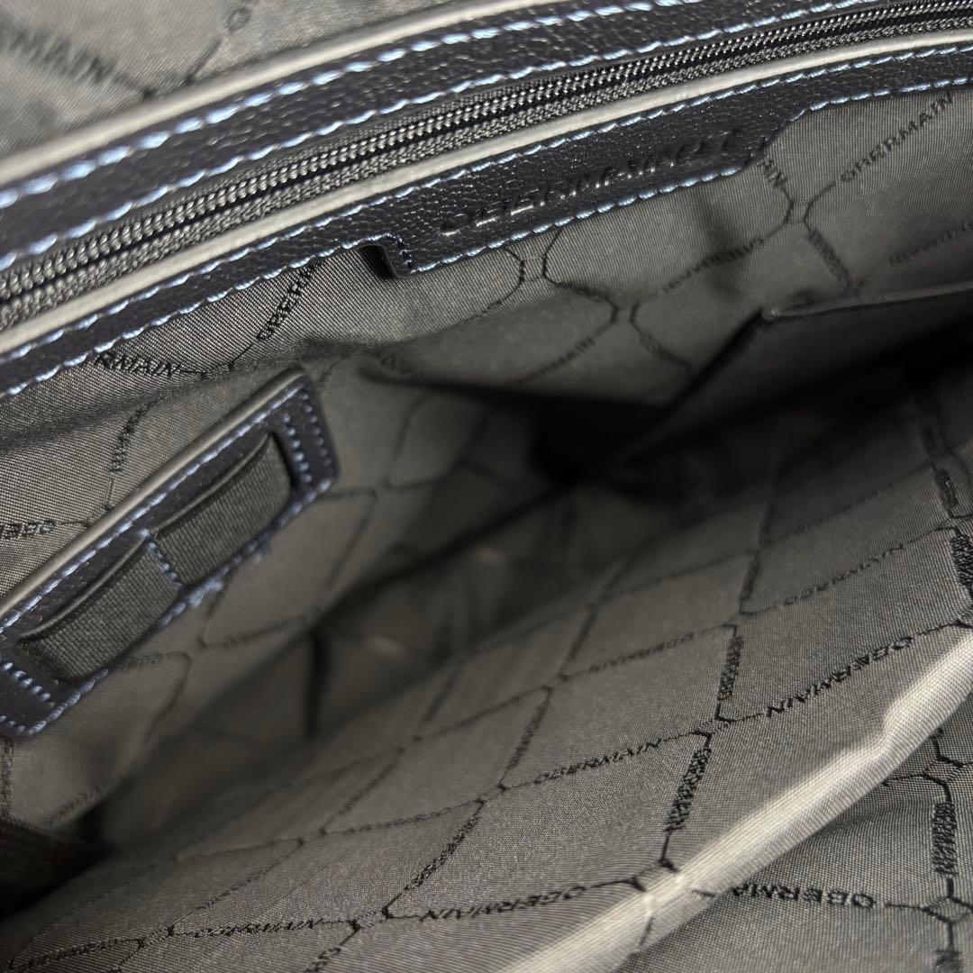 【美品✨】OBERMAIN 2way ビジネスバッグ ブリーフケース レザー 黒