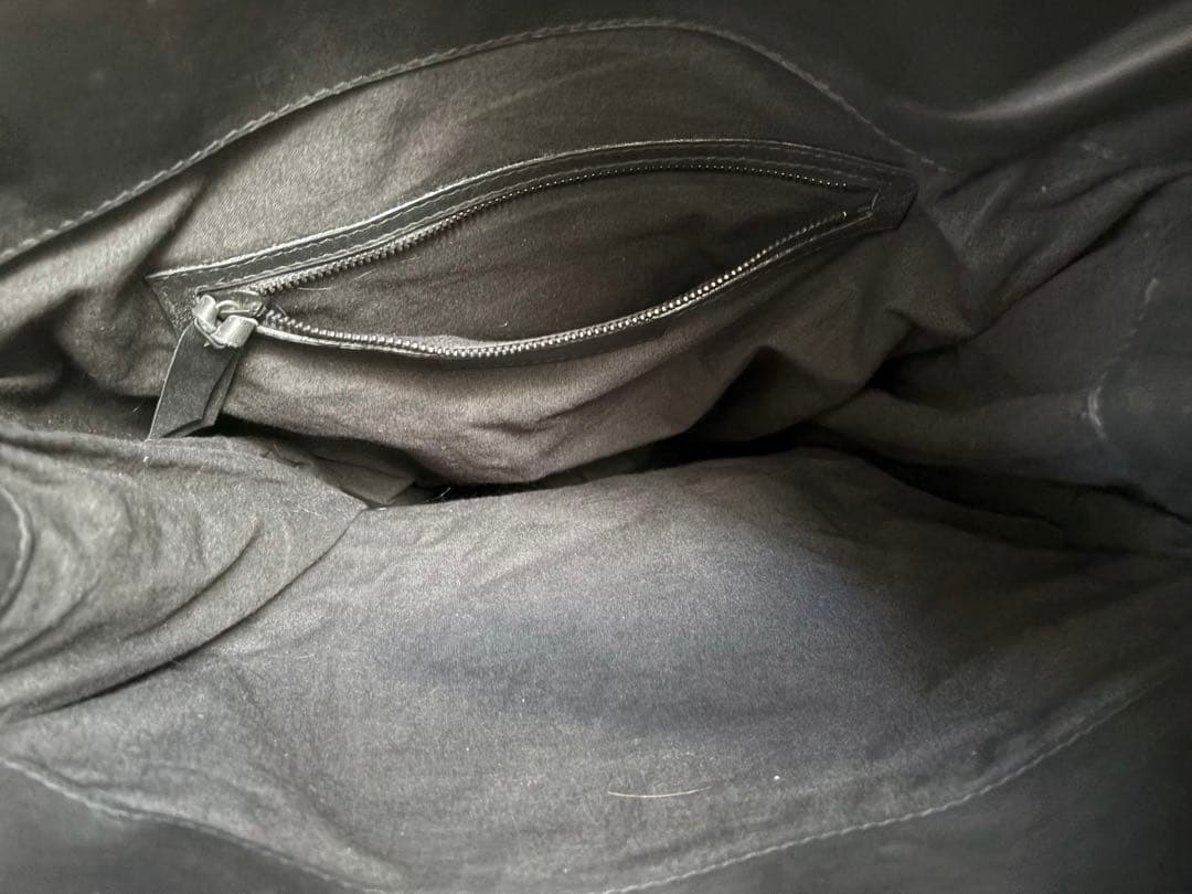 ゴートヘア　トートバッグ　ブラック　リアルファーレザー　アントワープ