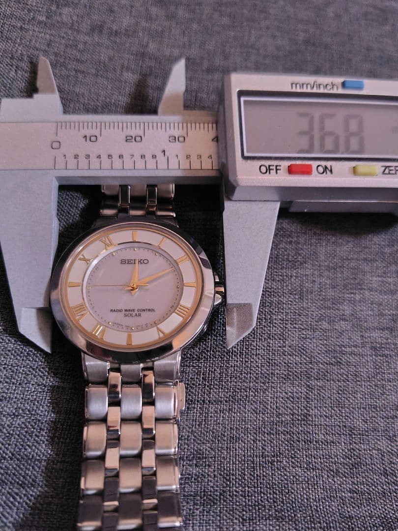 SEIKO ソーラー電波時計 ドルチェ 3B21-OAMO 稼働品 メンズ