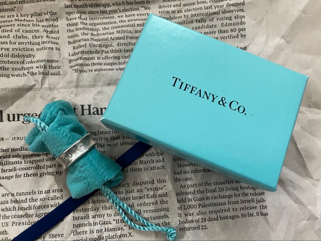 【old】Tiffany & Co. 1837シルバーリング 11号ボックス付き