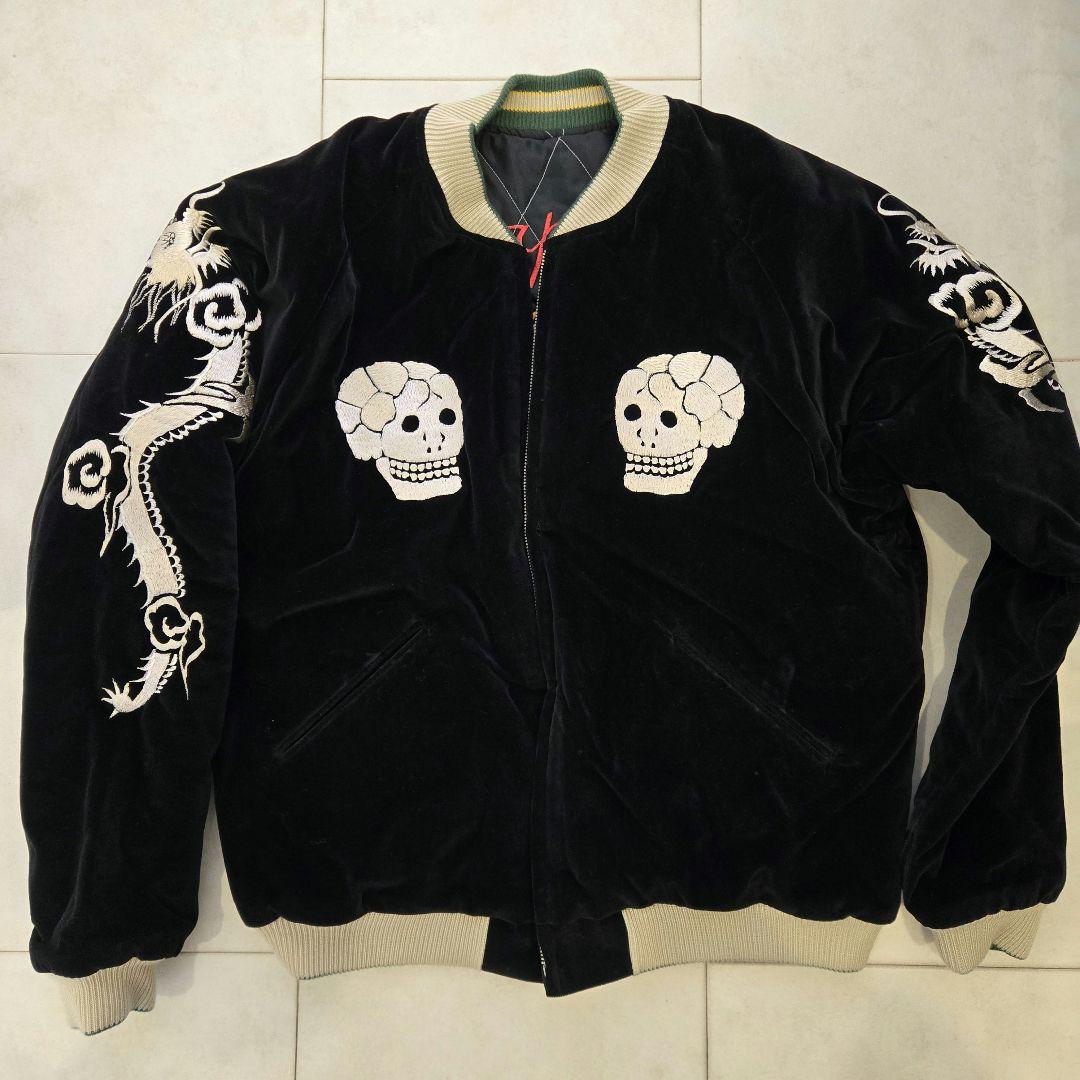 TAILOR TOYO テーラー東洋 蛇髑髏 別珍 スカジャン XL