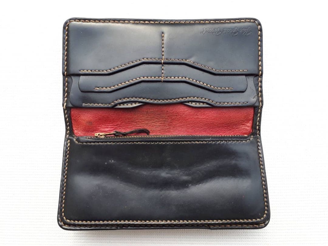 最終※フラットヘッド 最高級 コードバン レザー 925 コンチョ ウォレット