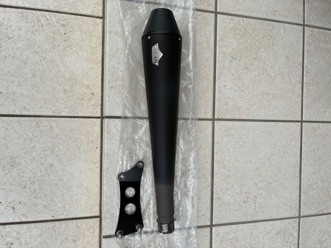 250TR FI対応 GOODSスリップオンマフラー テーパードコーン