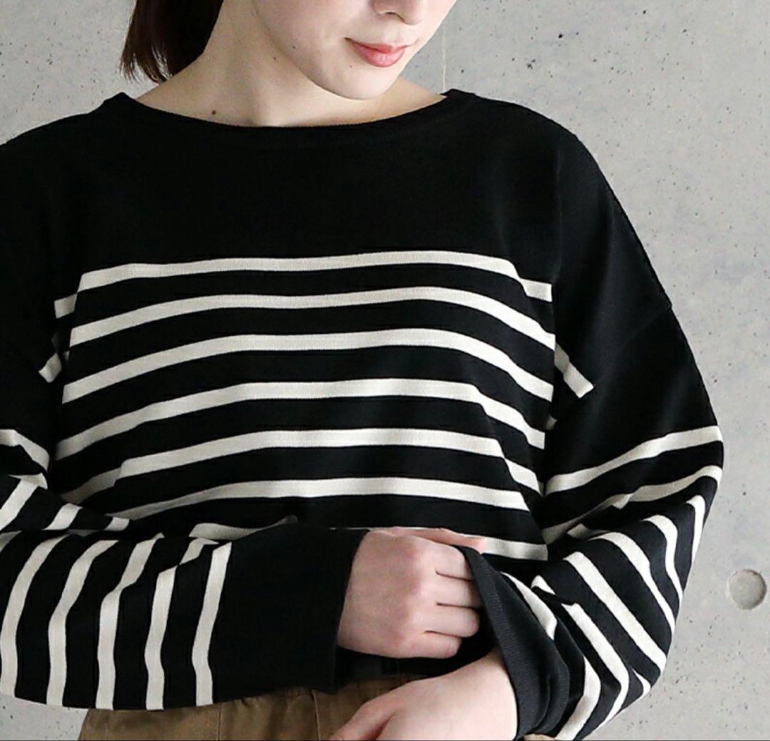 プリア　新品オーシバル　ボーダーニット　プルオーバーセントジェームズ