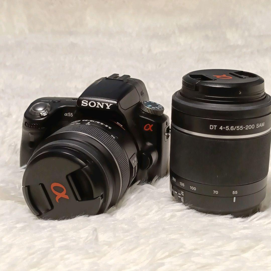 SONY α55 デジタル一眼レフカメラ ダブルズームレンズキット