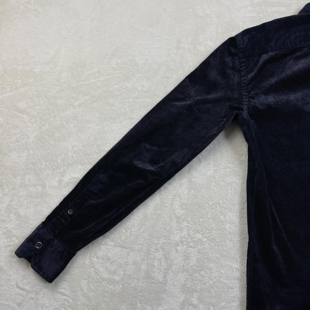 Salvatore Piccolo　コーデュロイシャツ　ネイビー