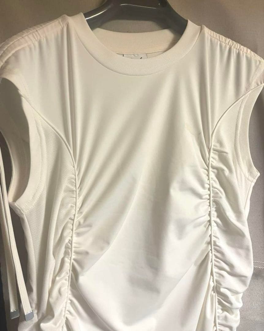 fray.id PUMA パイピングデザインギャザーカットドレス