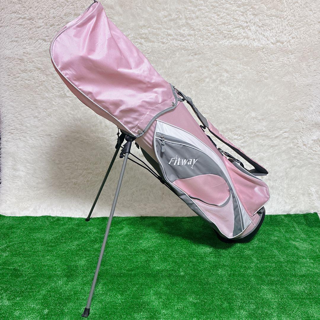 初心者向　Fitway レディースセット　7本 キャディバッグ付 すぐ始められる