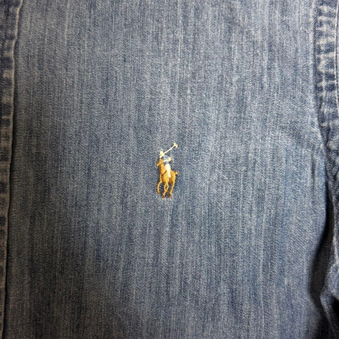 【新品同様】山P着用 ラルフローレン デニムシャツ クラシックフィット M