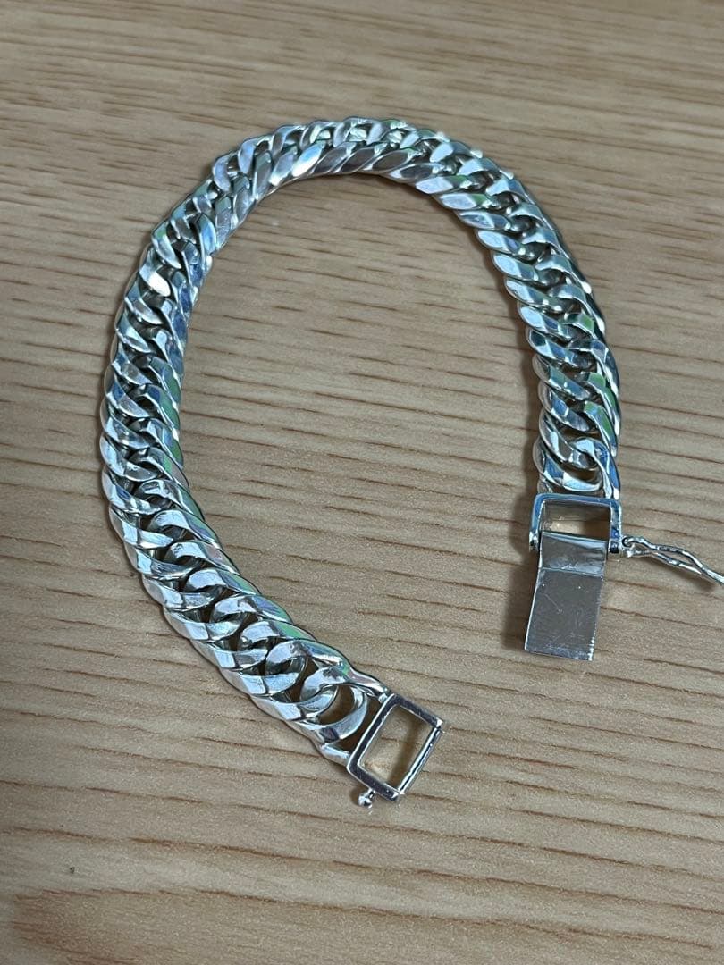 喜平12面ダブル　ブレスレット　シルバー925