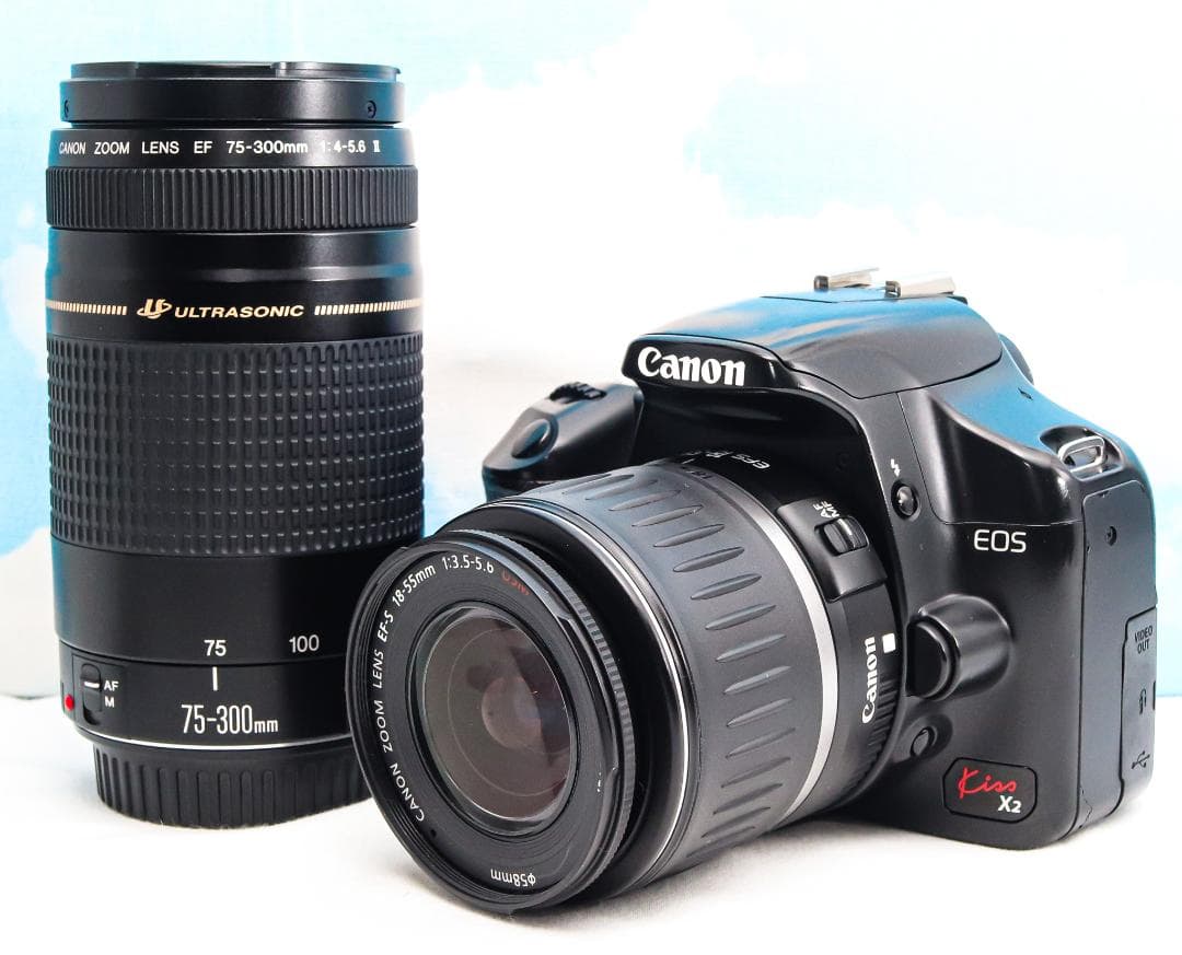 Canon kiss x2⭐️スマホに転送⭐️届いてすぐに使える⭐️ダブルレンズ