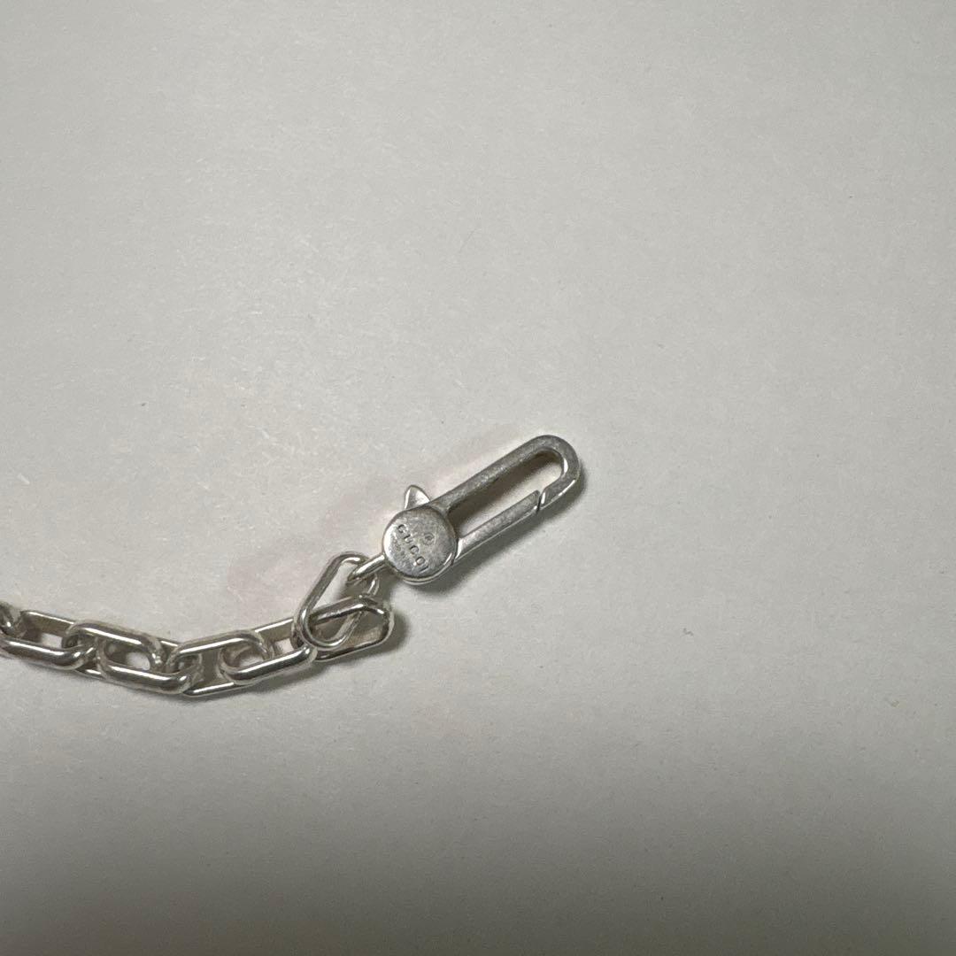 【美品】正規品　グッチ　インターロッキング　シルバーチェーンネックレス