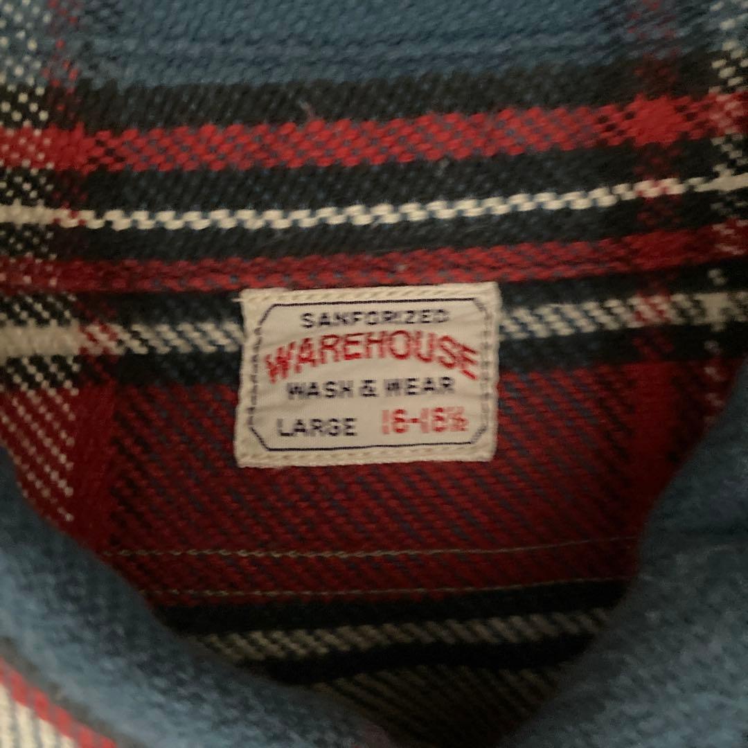 C*2様 ウエアハウス　トリコロール　ネルシャツ　Lサイズ 美品