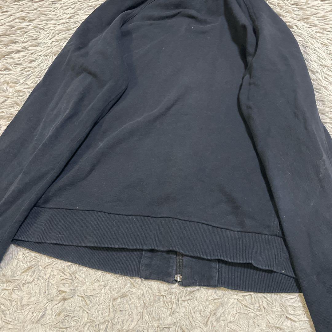 バーバリーブラックレーベル ラビットファー ジップパーカー ノバチェック 黒 L