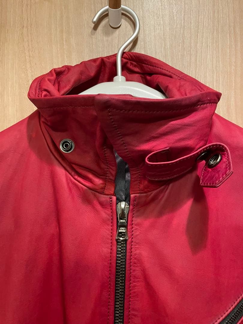 NO ID. レザージャケット サイズ2 シルバーフォックスririジップ