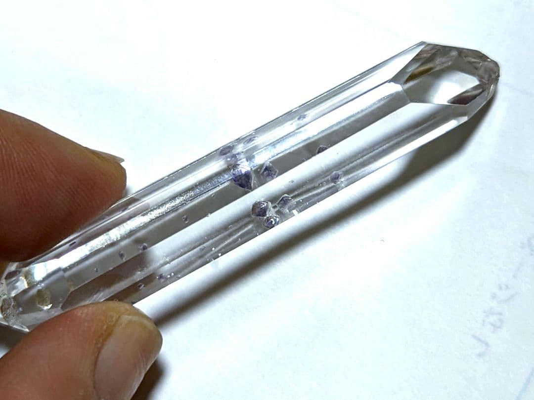 超希少☆最高品質 ブルーフローライト イン クォーツ 蛍石入り水晶 マダガスカル