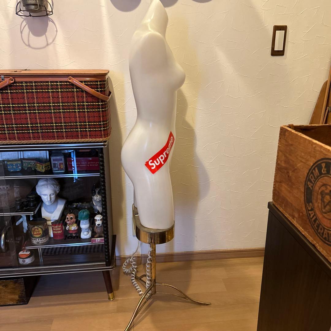 ヴィンテージ 電飾トルソー 照明 マネキン 蚤の市 ライト 店舗什器 シャビー