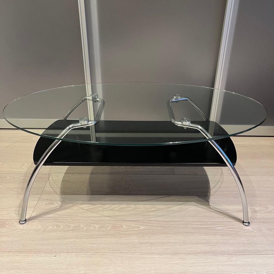ニトリ　ガラス　テーブル　ローテーブル