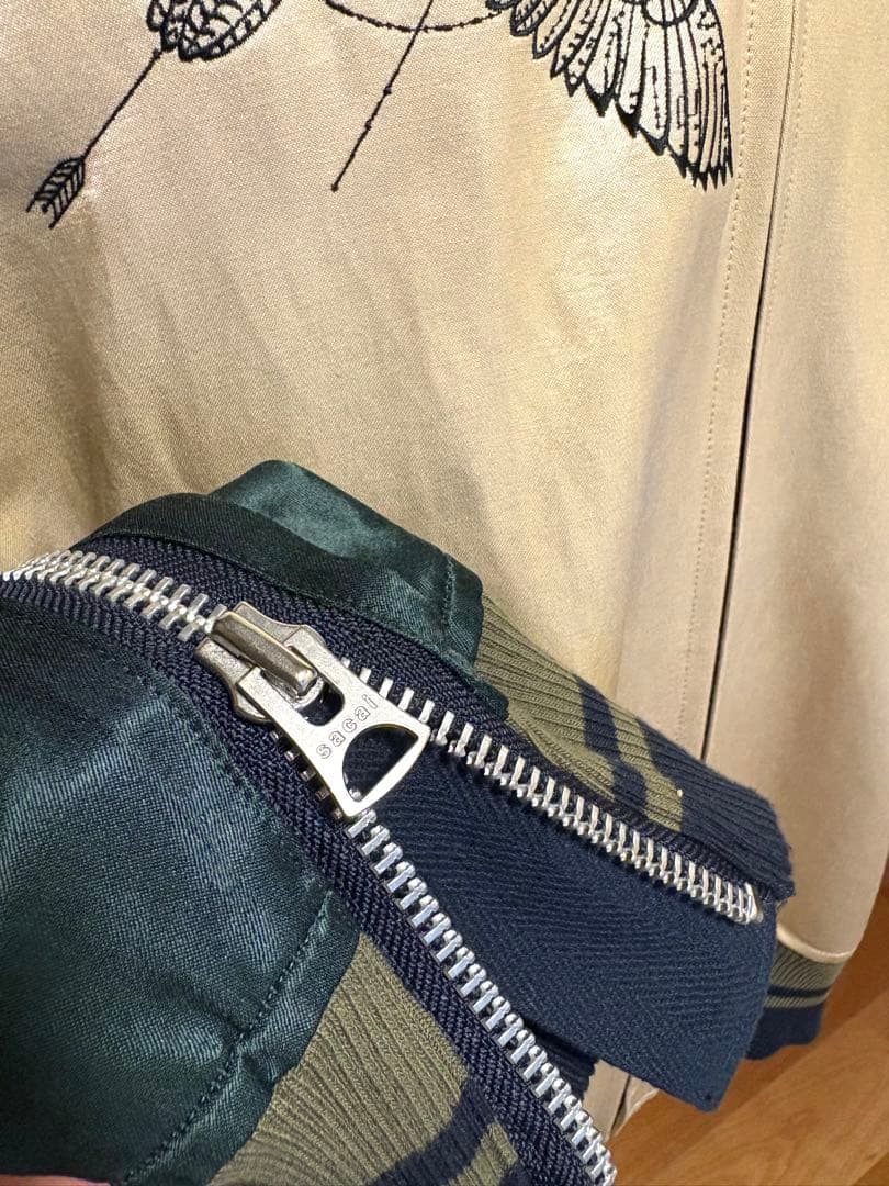 sacai × Dr Woo 19ss スカジャン サイズ2 希少 サイドジップ