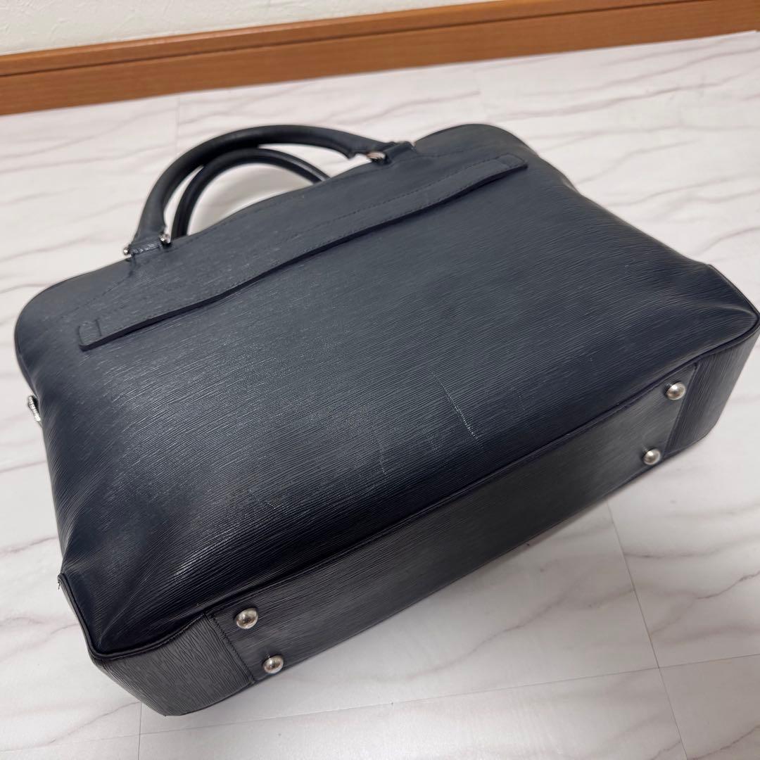 保存袋付✨ペッレモルビダ キャピターノ 2wayビジネスバック ネイビー レザー