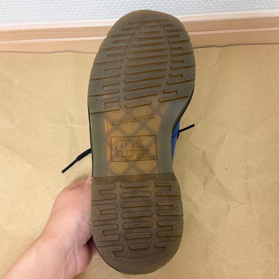 Dr.martens 3ホール シューズ ブルー