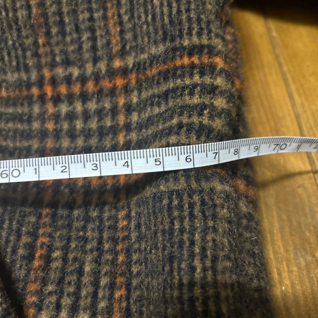 TICCA チェック柄 ダブルブレストコート