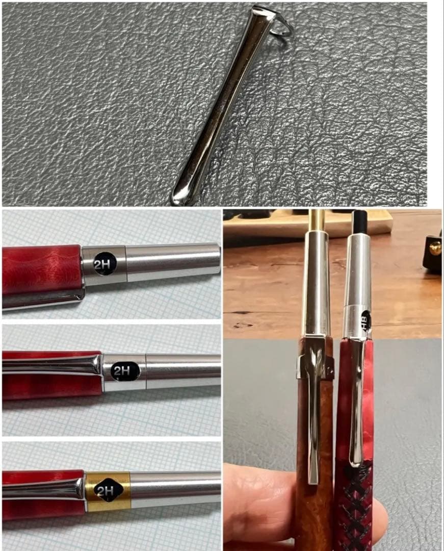 135栃トラ杢スタビ　PG-5用カスタム木軸　低重心Rグルーブ(溝)タイプステン