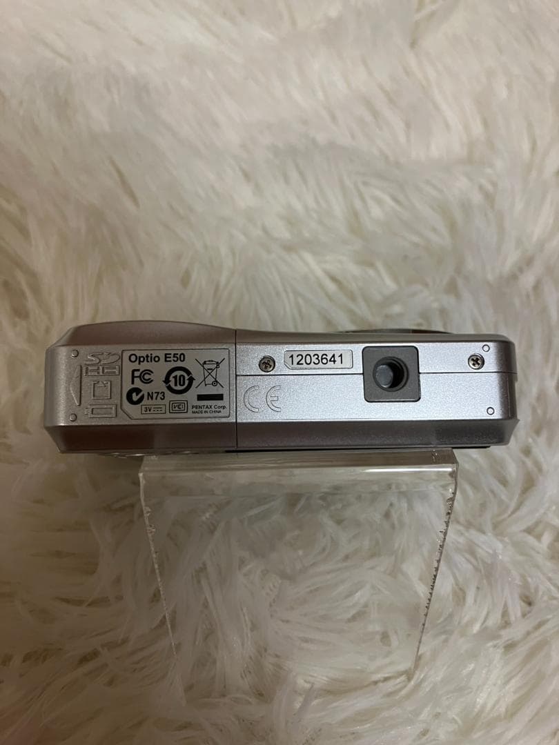 【動作確認済】PENTAX Optio E50 レトロコンデジ シルバー単三電池