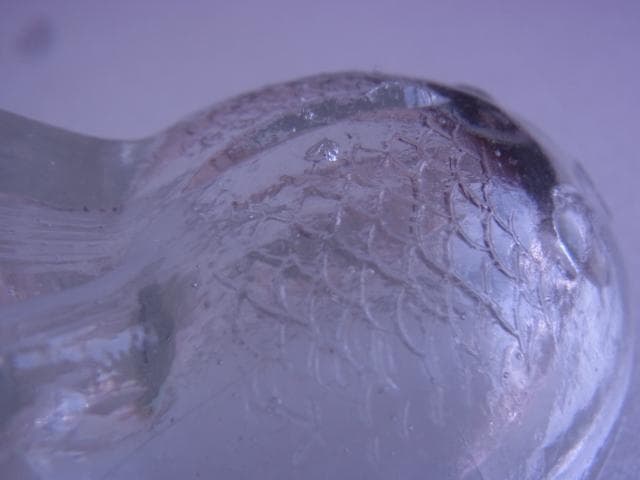 戦前　金魚型　ガラス　ぺろぺろ　とろとろ　古い菓子型　昭和初期　大正　型吹き