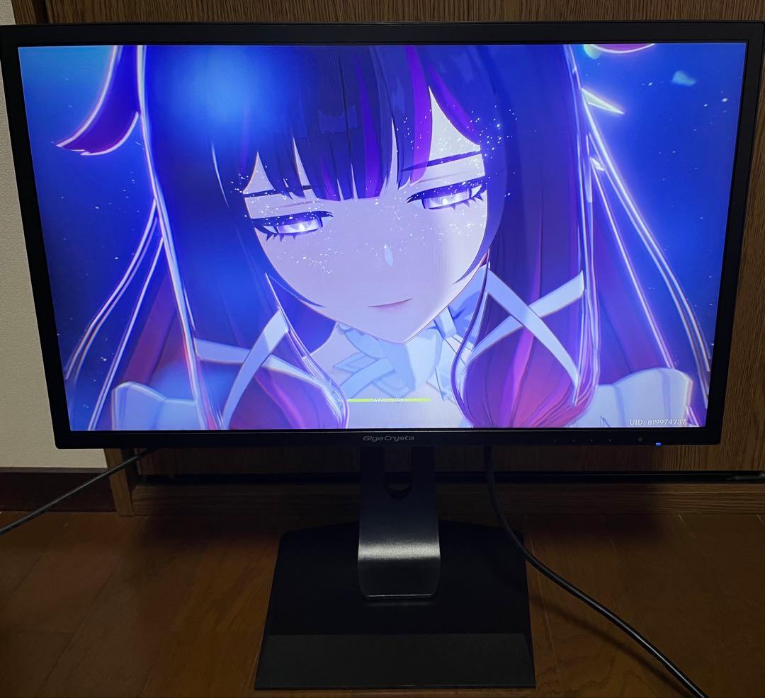 GigaCrysta EX-LDGC242HTB ディスプレイ本体 スタンド付き