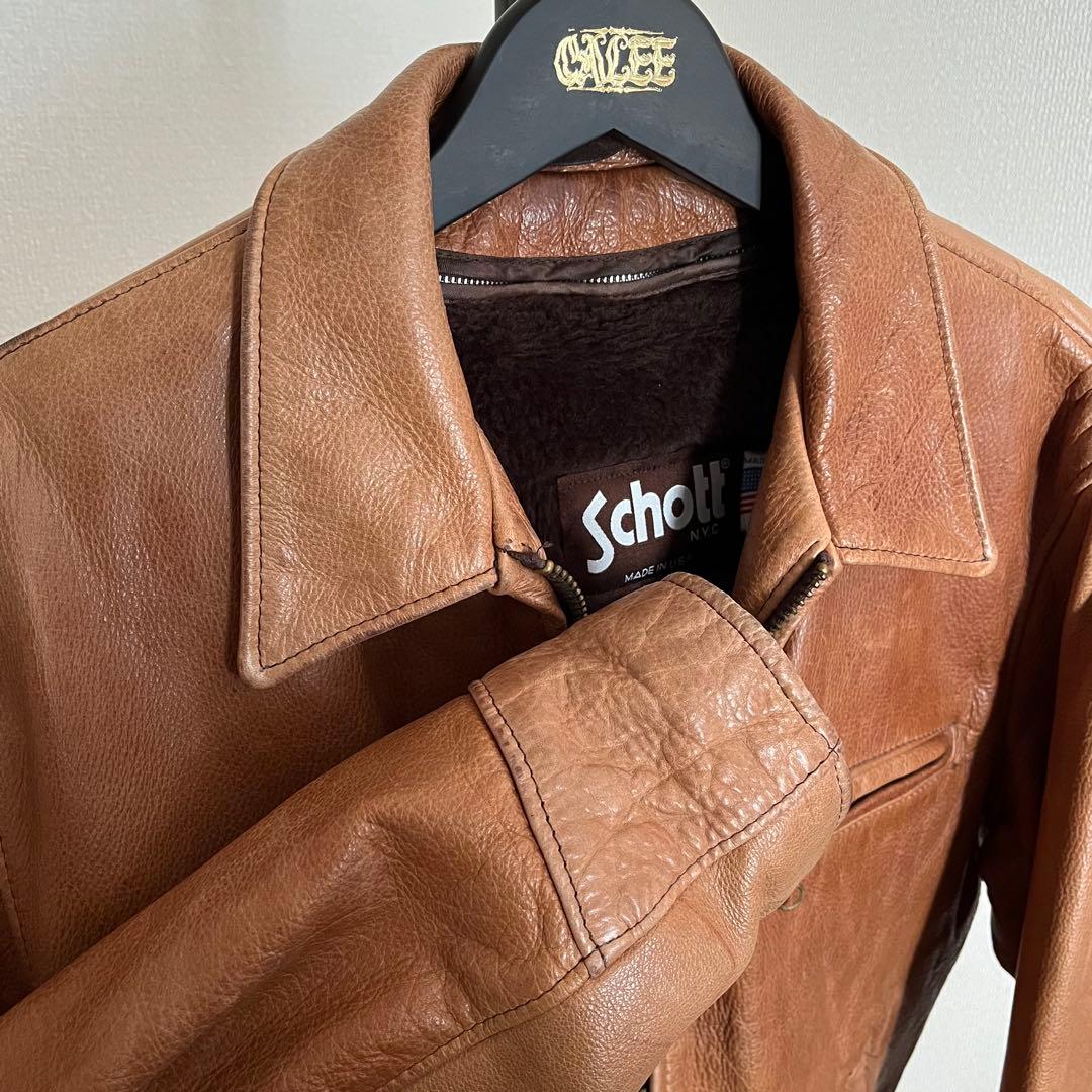 【廃盤❗️】 Schott シングルライダース ジャケット AT101 USA製