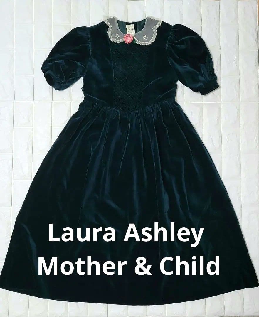 Laura Ashley Mother & Childベロアワンピース140cm