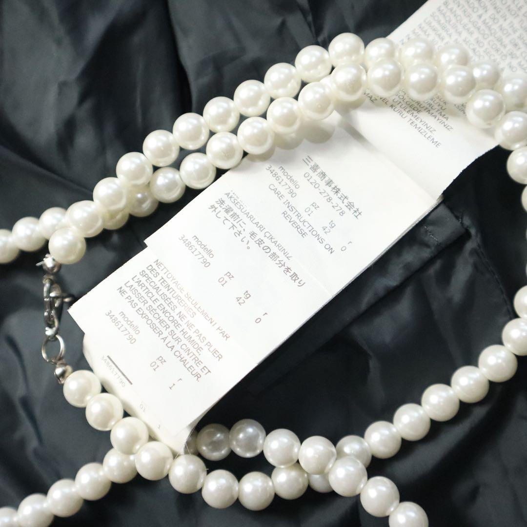 MaxMara マレーラ　軽やか軽量♪キルティングフォックスファー　ダウンコート