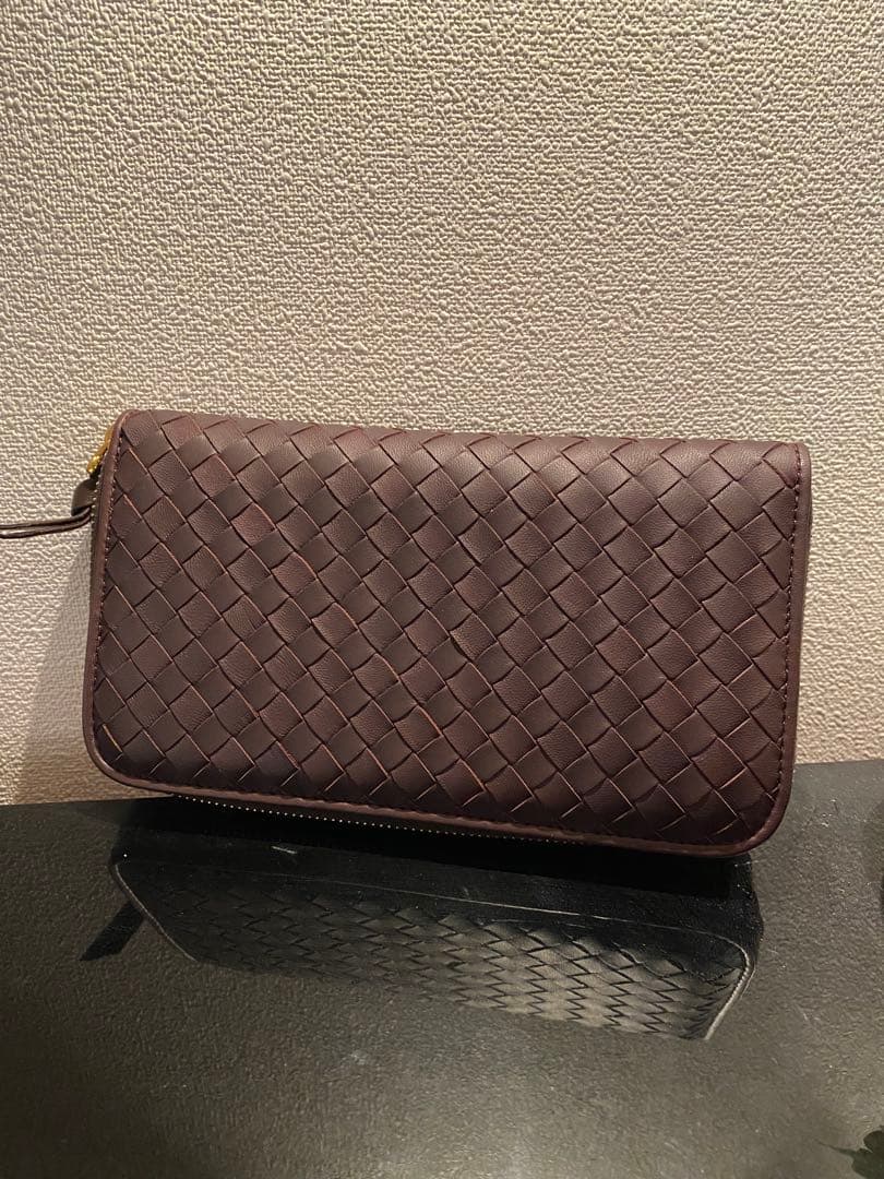新品未使用 ボッテガヴェネタ ロングウォレット イントレチャート ブラウン
