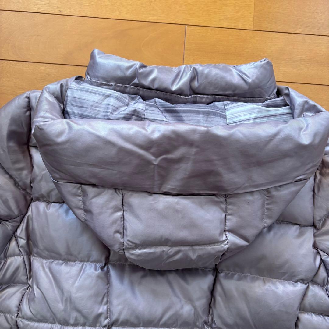 美品！ザノースフェイス フード付きダウンジャケット グレー