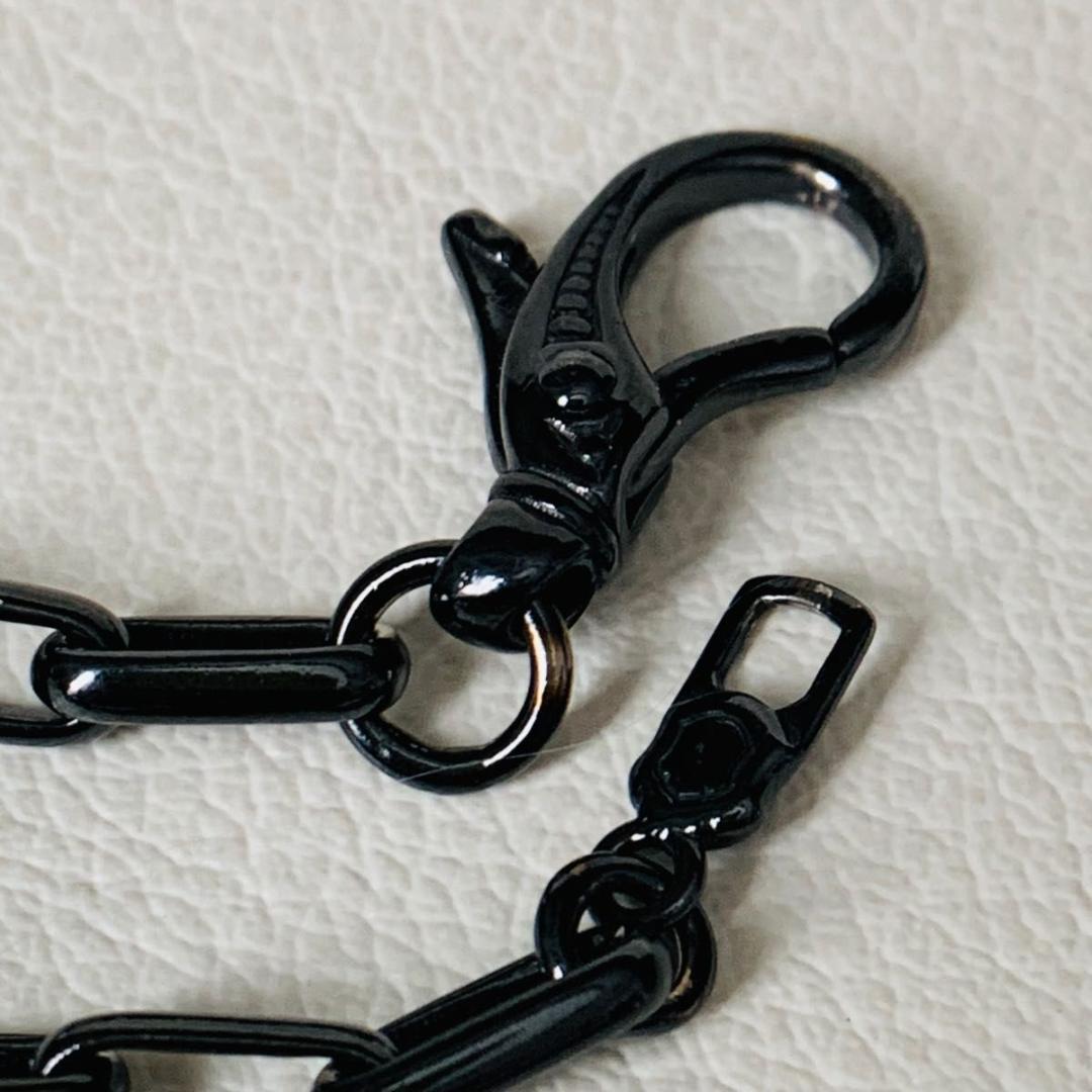 Sterling 刻印 ライオンハート 大ぶり ネックレス ブラック ロング