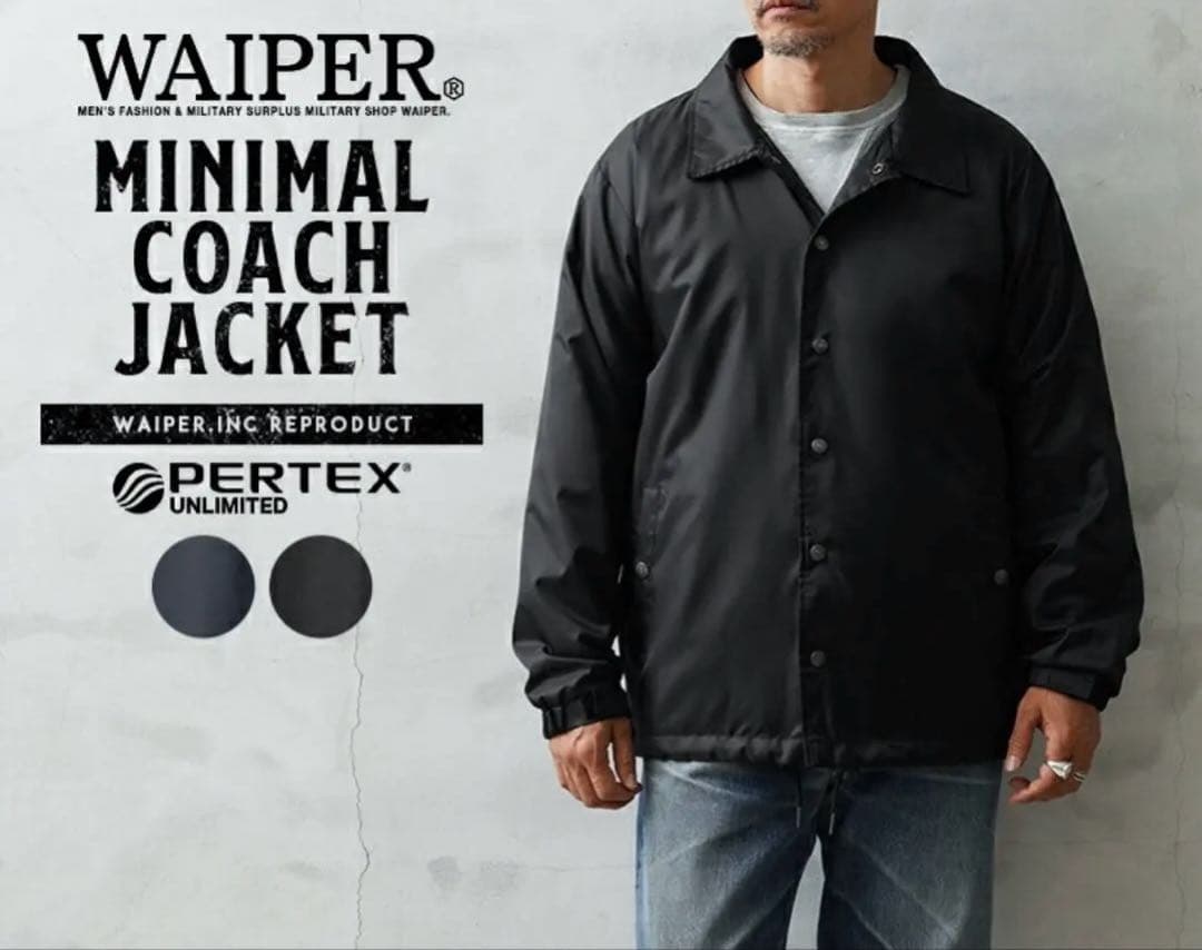 WAIPER.inc ミニマル コーチジャケット 【WP1130】　size L