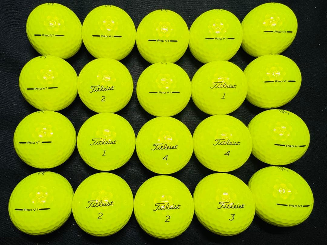 最新 タイトリストPRO V1 2025年モデル 20個　　イエロー