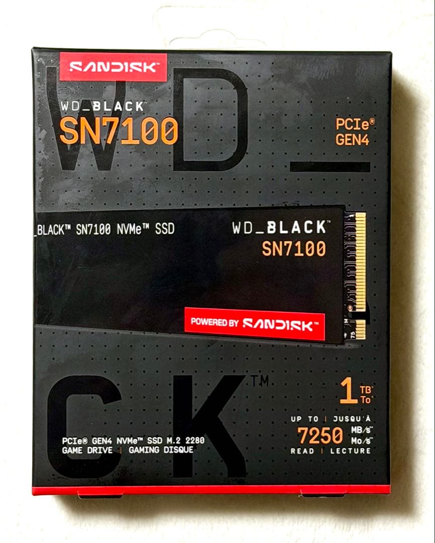 新品 未開封WD_Black SN7100 WDS100T4X0E