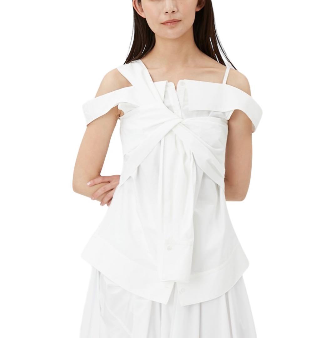 FRAY I.D（フレイ アイディー） ノットデザインシャツブラウス